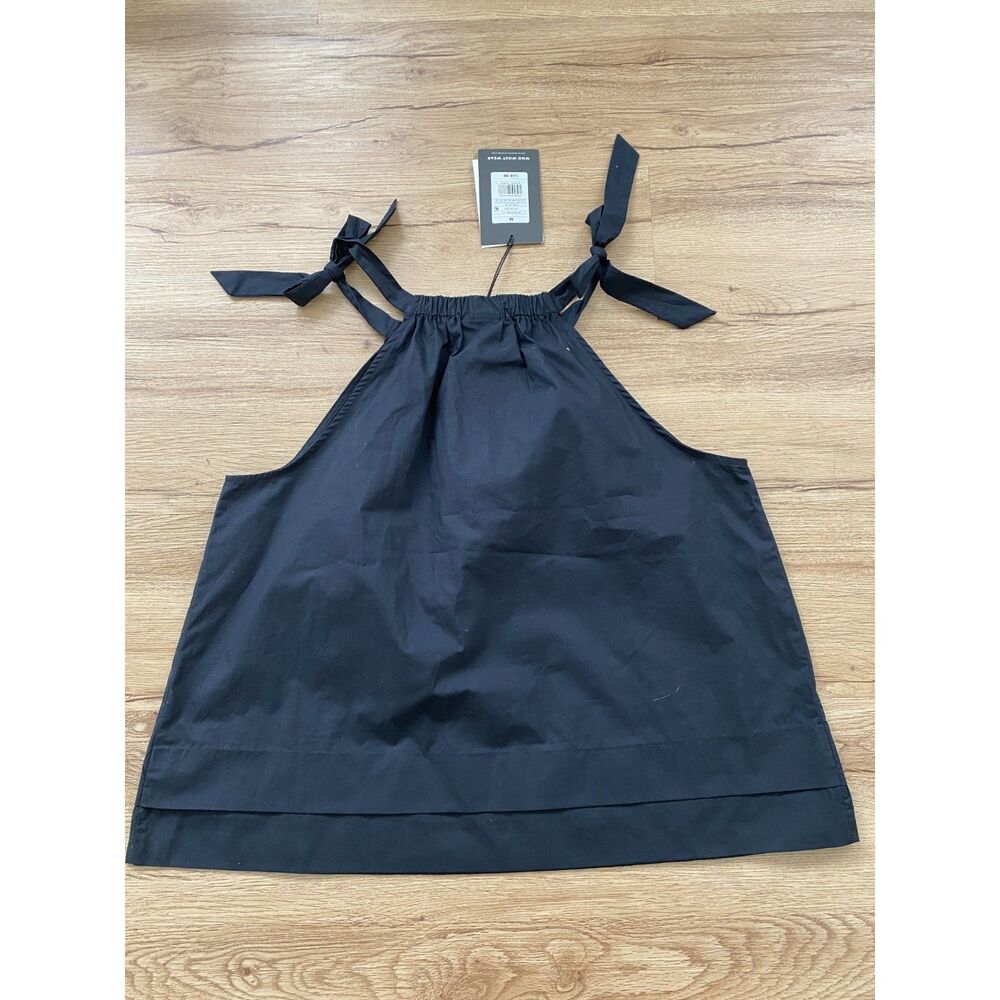 Who What Wear Black Tie Shoulder Halter Tank Top Size Medium M NWT